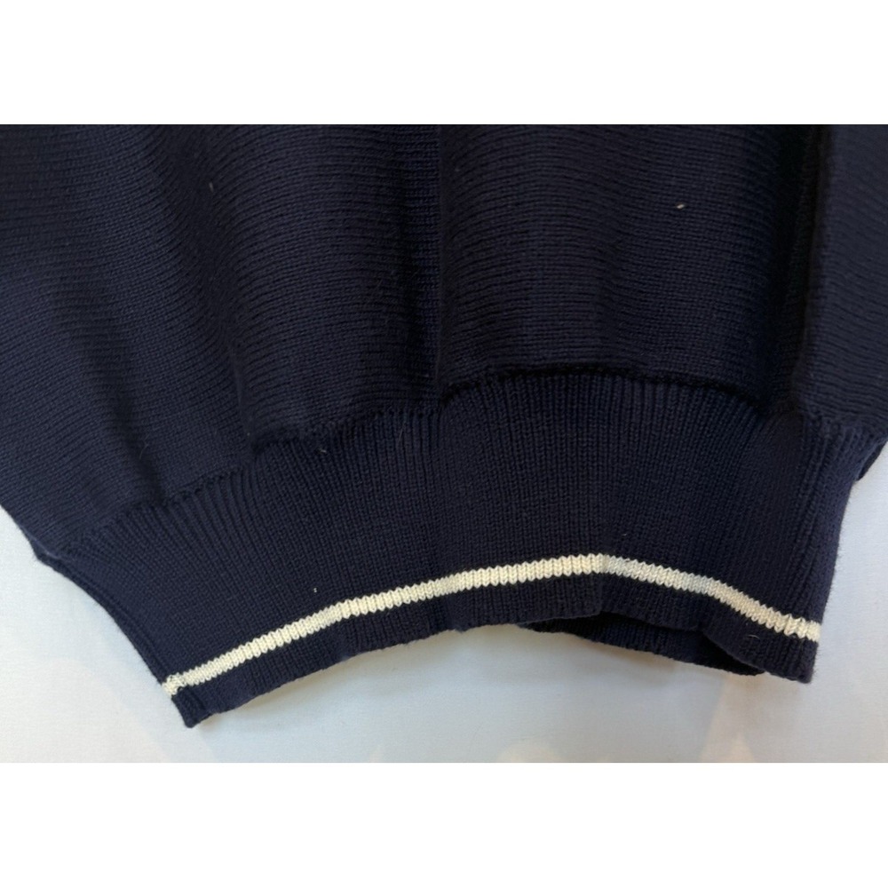 Vintage Preppy Nautical Knit Sweater Womens‎ Size 2X Navy Coastal Yacht Rope NWT - Picture 6 of 13